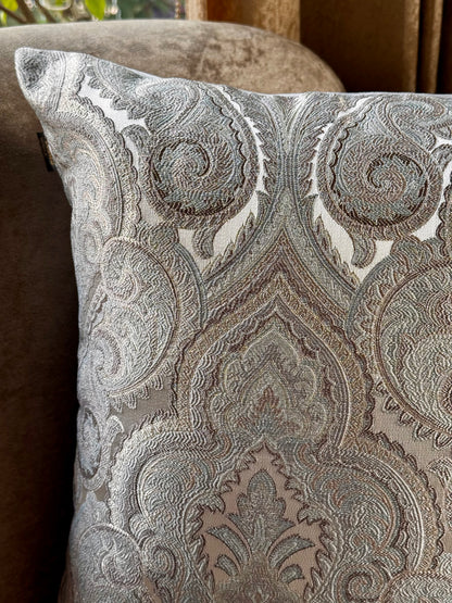 The Sapphire Paisley Cushion Cover