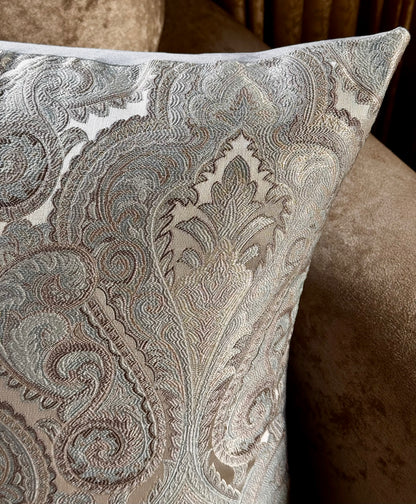 The Sapphire Paisley Cushion Cover