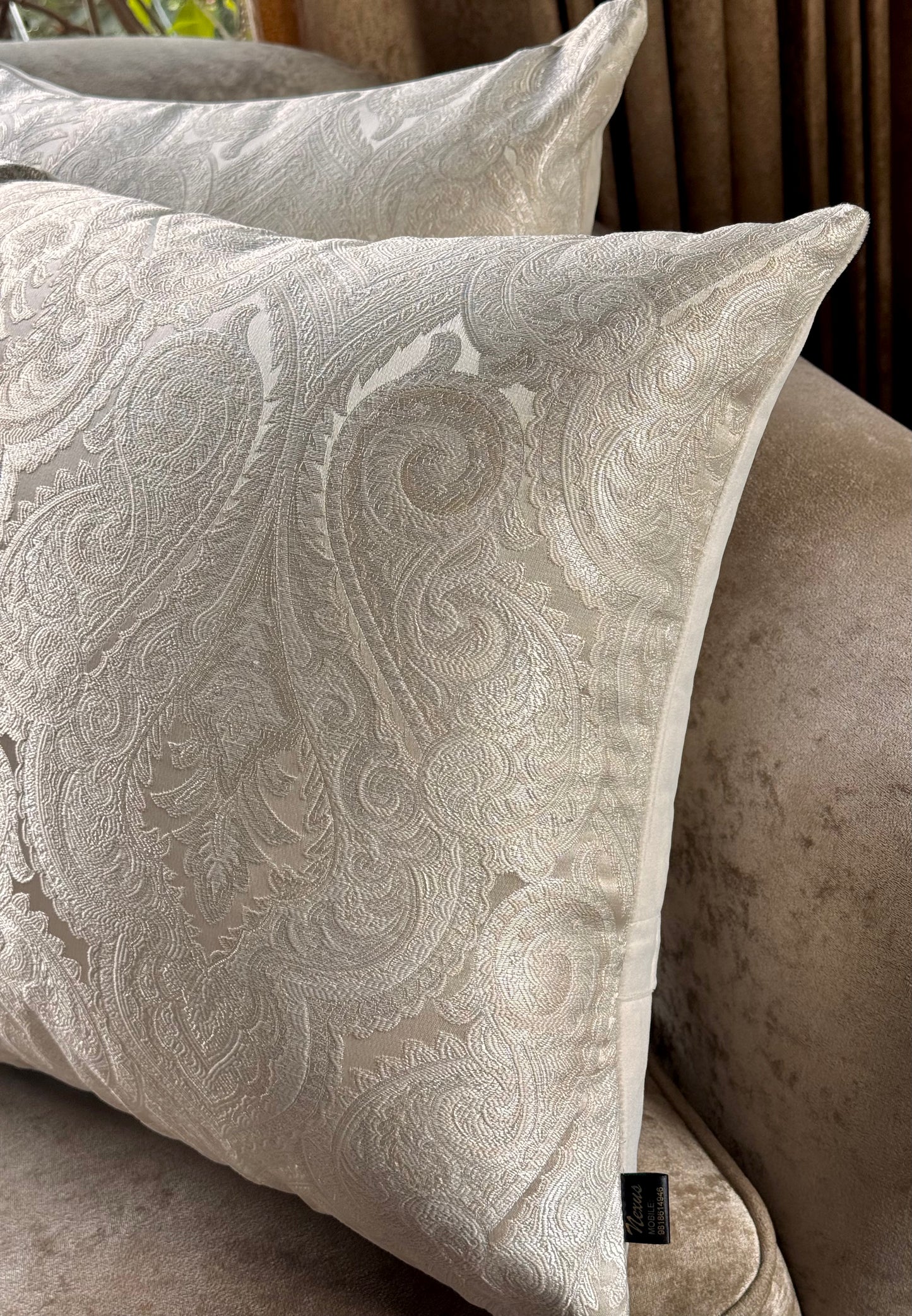 The Pearl Paisley Cushion Cover