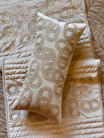 The Gold Suede Ethereal Lumbar (With Insert)