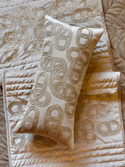 The Gold Suede Ethereal Lumbar (With Insert)