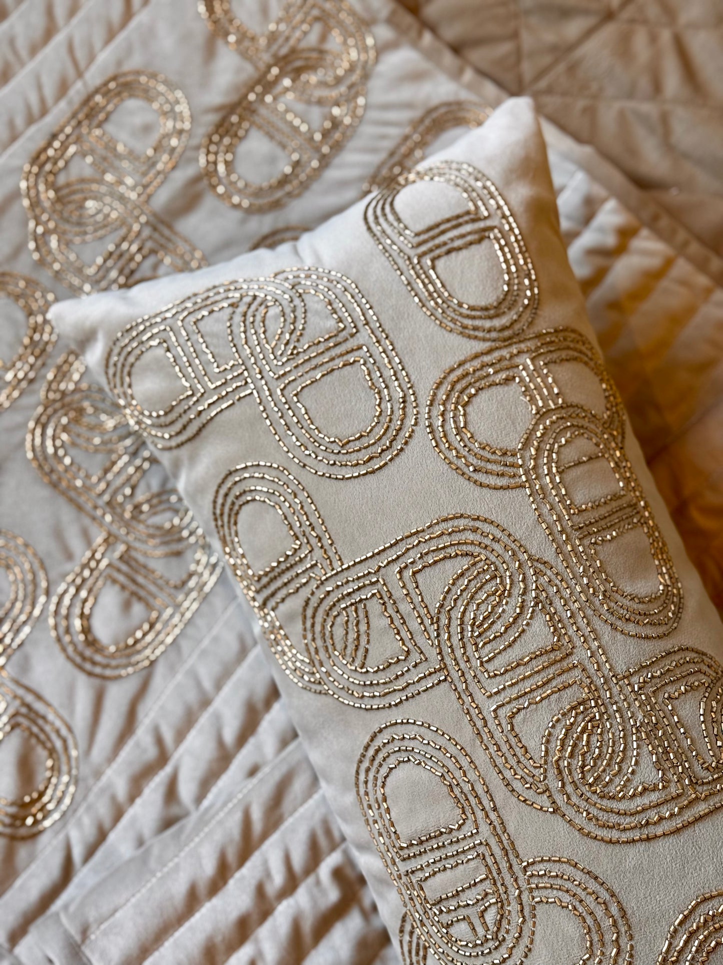 The Gold Suede Ethereal Lumbar (With Insert)