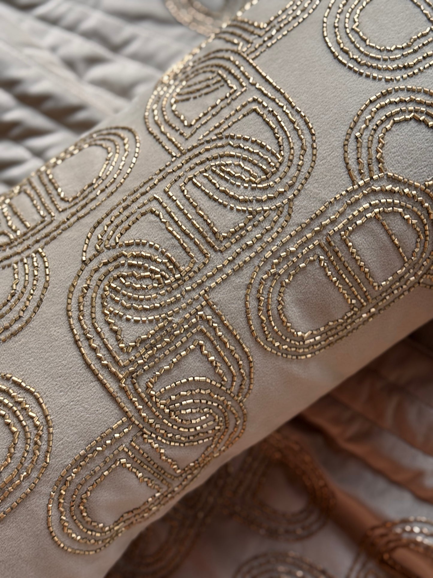 The Gold Suede Ethereal Lumbar (With Insert)