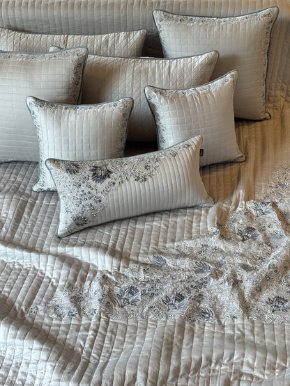 The Silver Petal Bedding Set