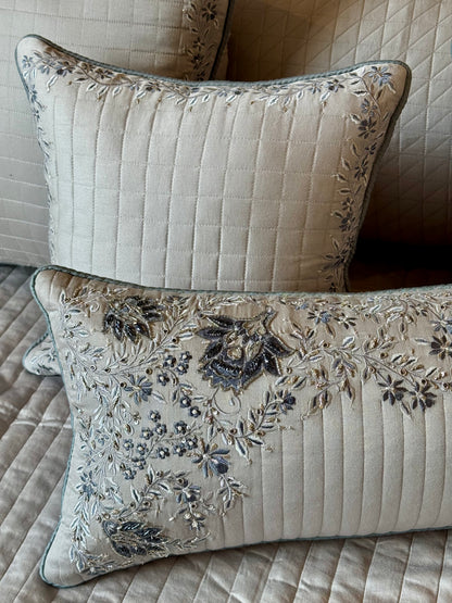 The Silver Petal Bedding Set