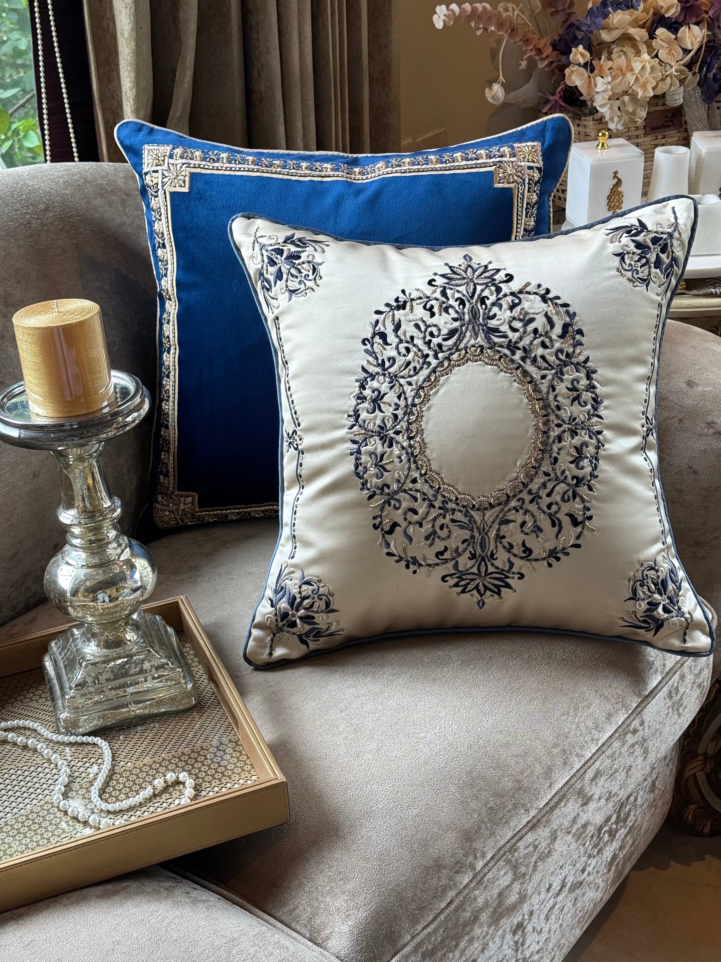The Royal Emblem Cushion Cover