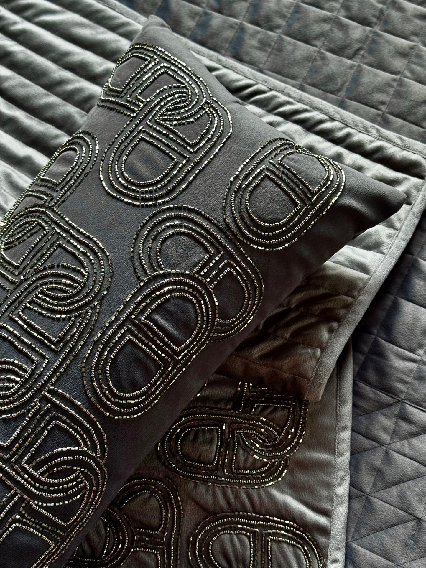 The Grey Suede Ethereal Lumbar (With Insert)