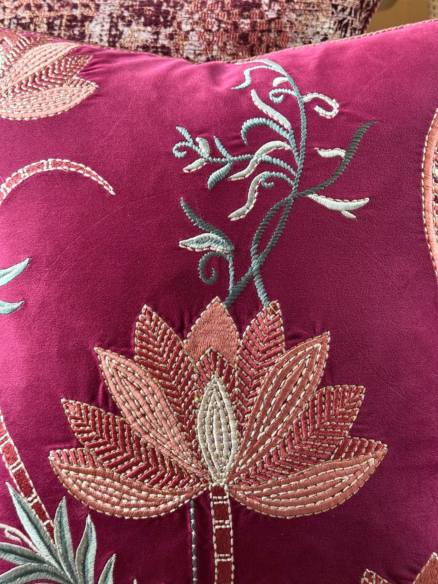 The Maharani Lotus Cushion Cover