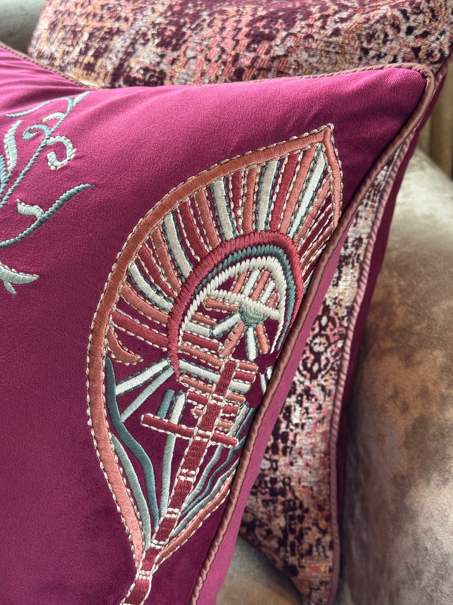 The Maharani Lotus Cushion Cover
