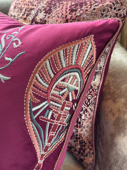 The Maharani Lotus Cushion Cover