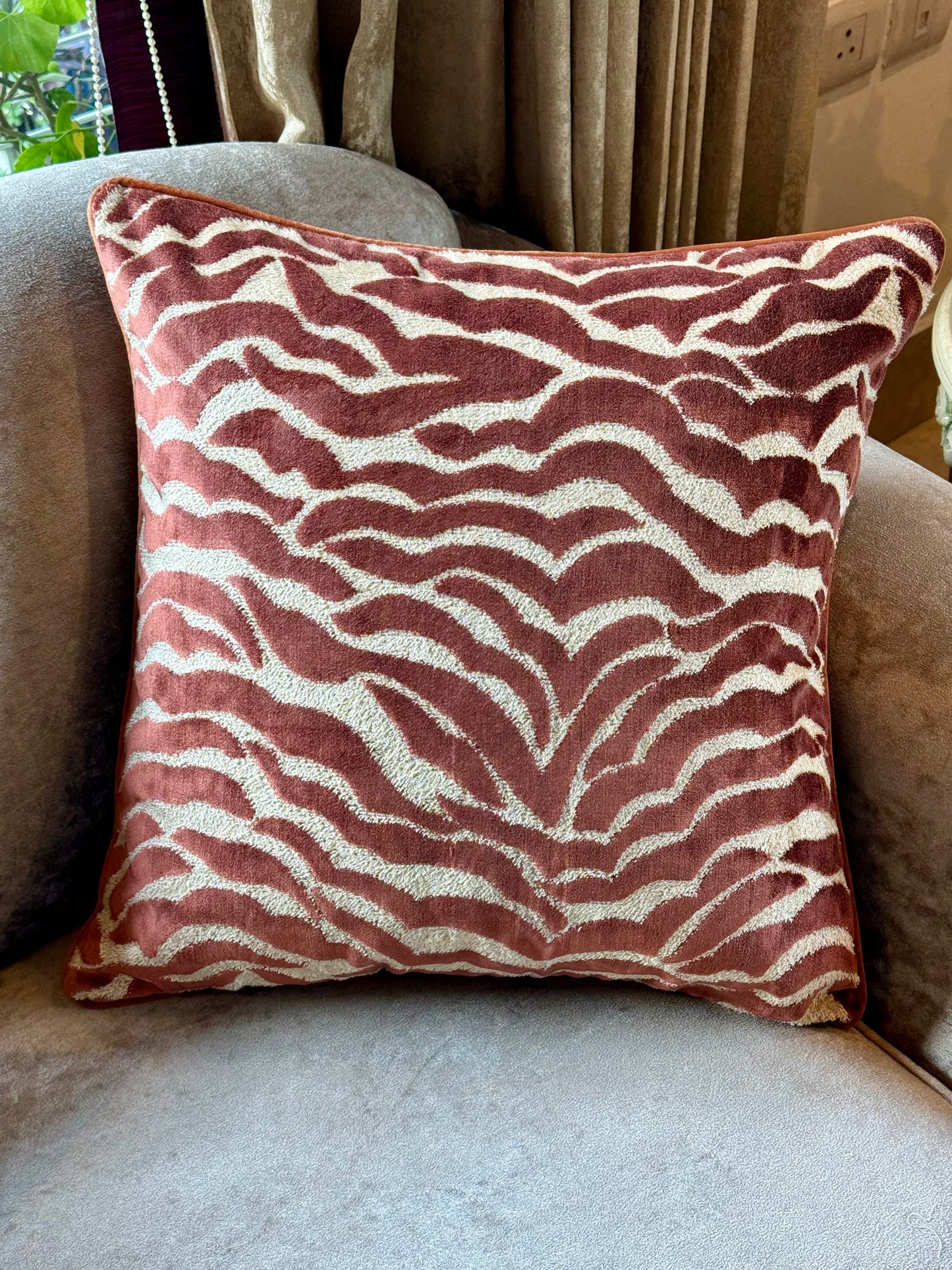 The Russet Wave Cushion Cover