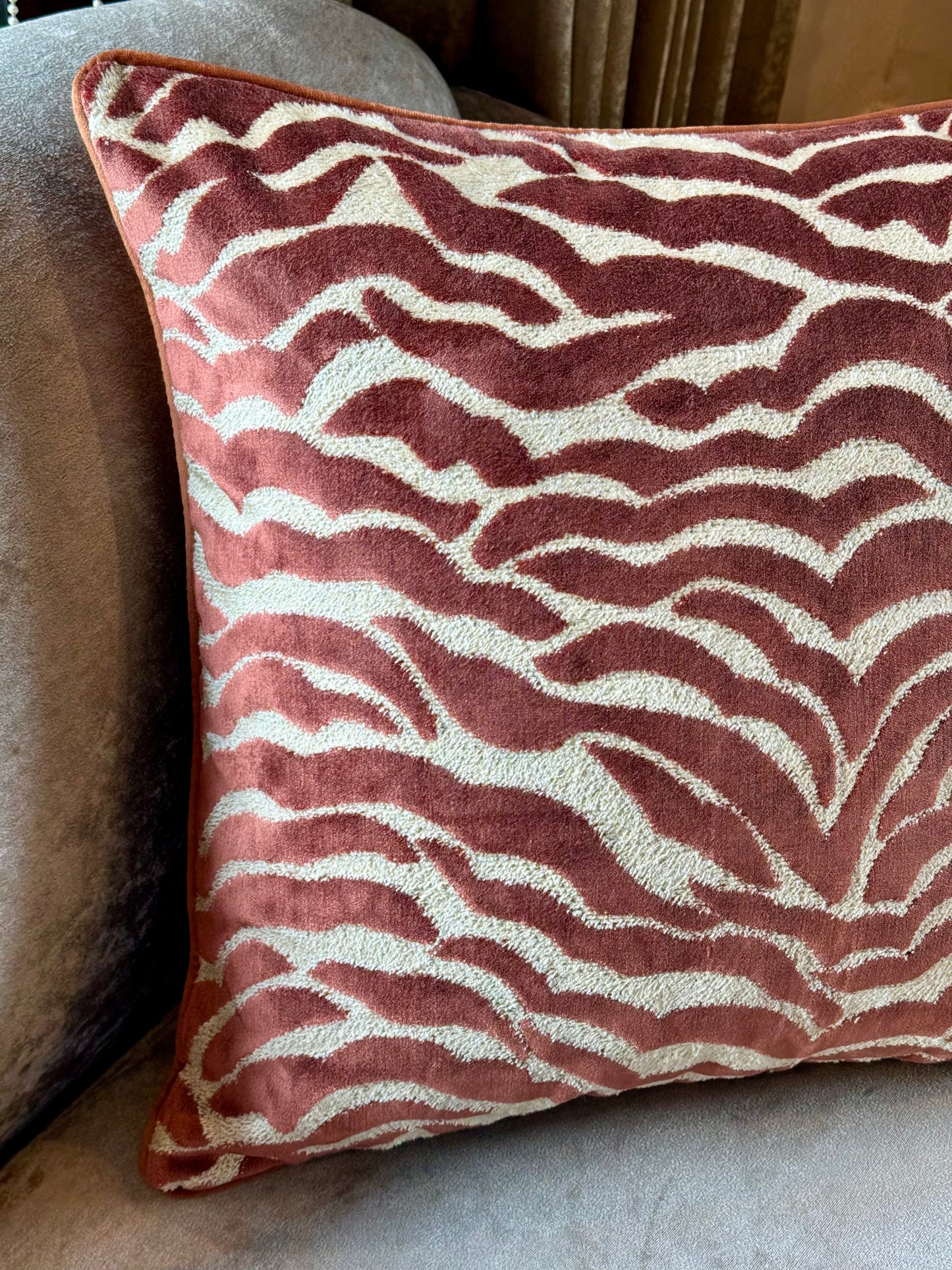 The Russet Wave Cushion Cover