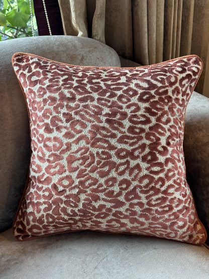 The Rust Leopard Cushion Cover