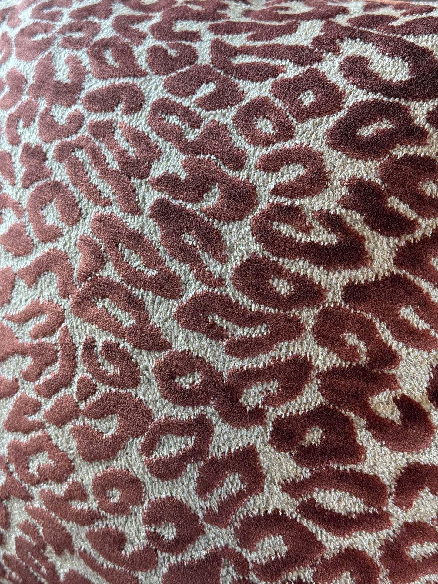 The Rust Leopard Cushion Cover