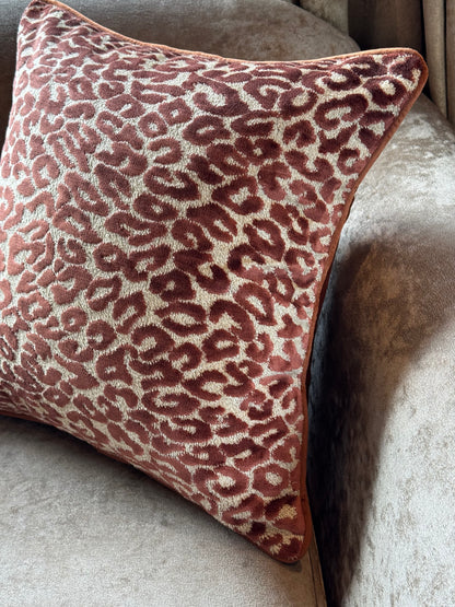 The Rust Leopard Cushion Cover