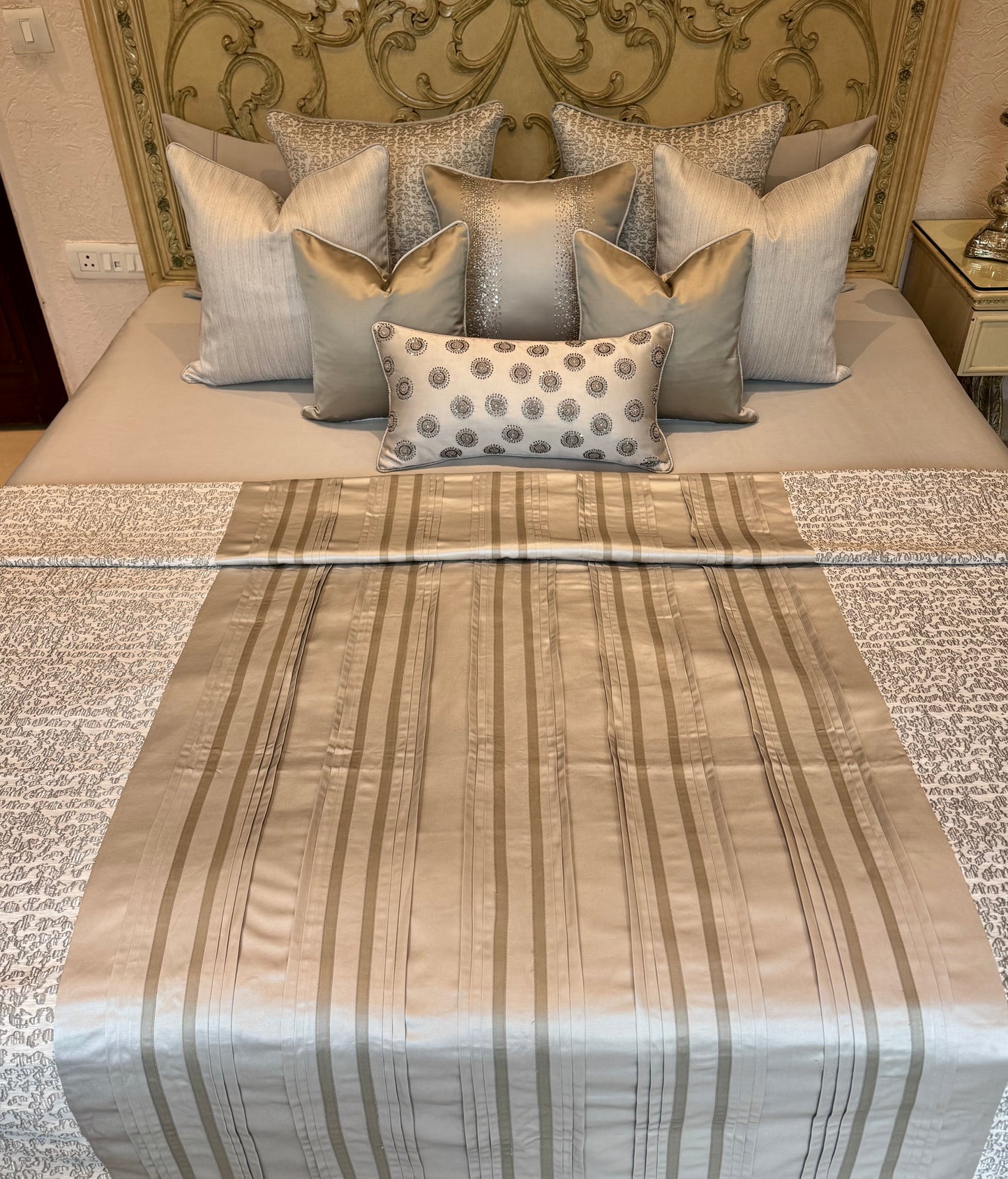 The Celeste Stripe Duvet Set