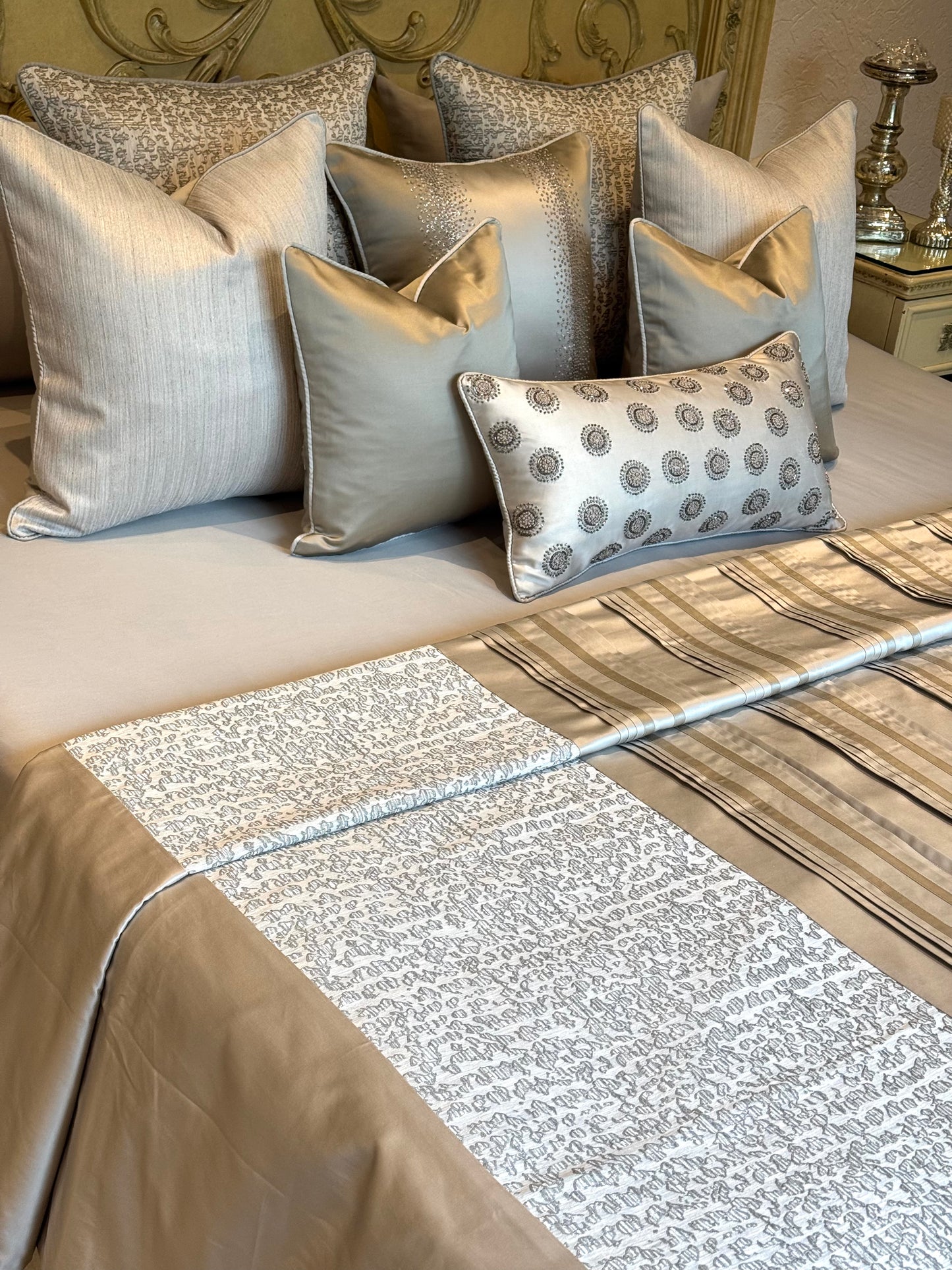 The Celeste Stripe Duvet Set