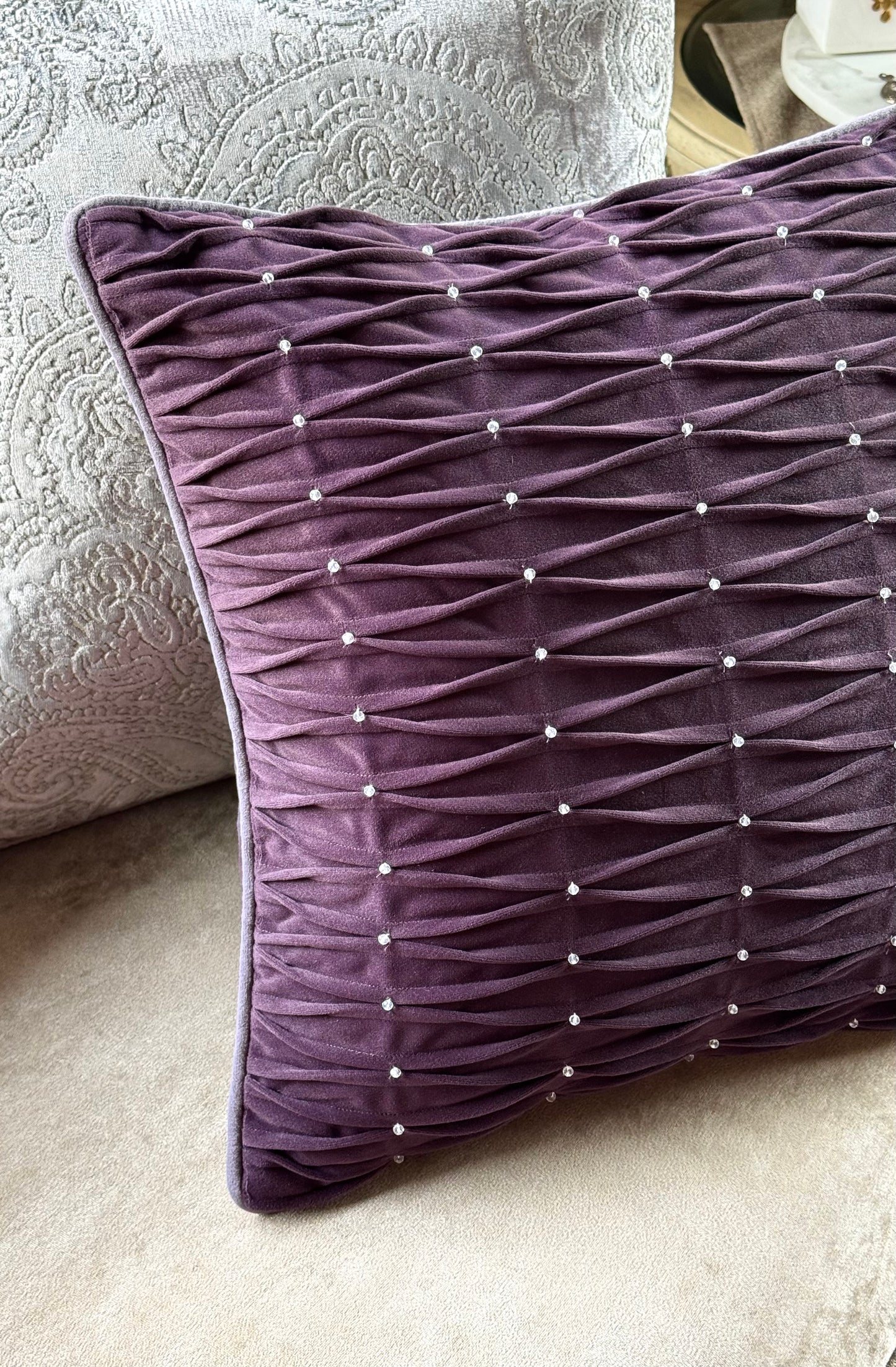 The Deep Plum Cushion Cover