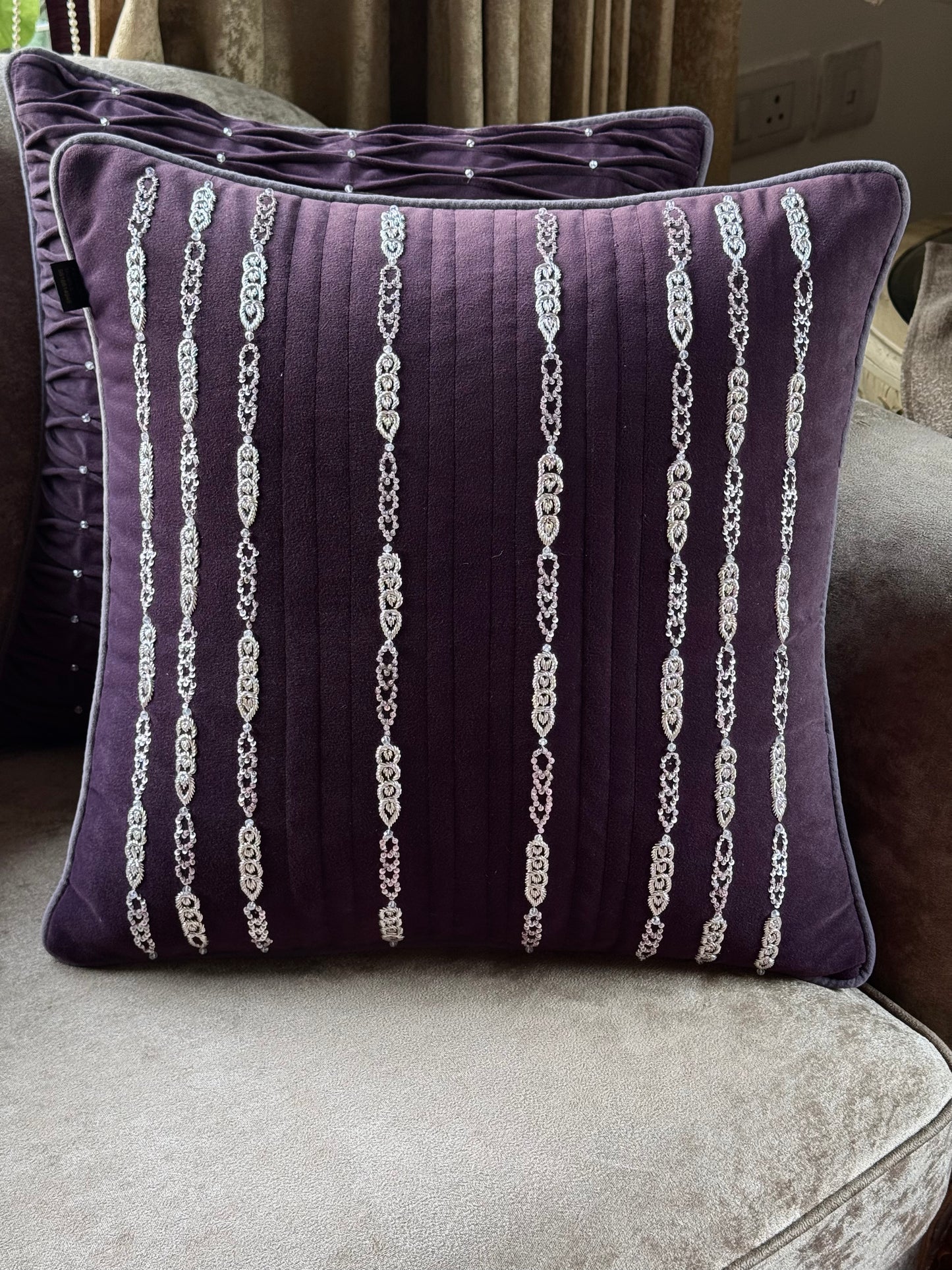 The Royal Plum Cushion Cover