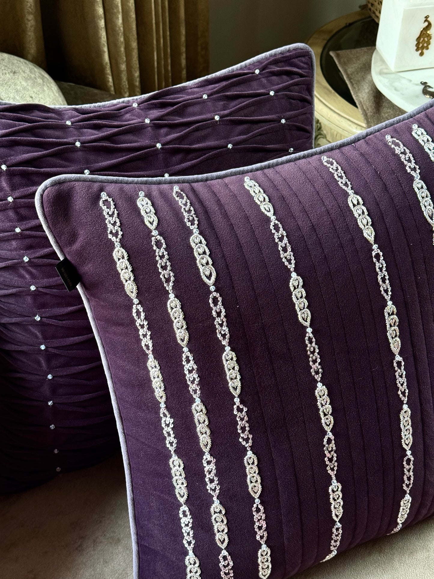 The Royal Plum Cushion Cover