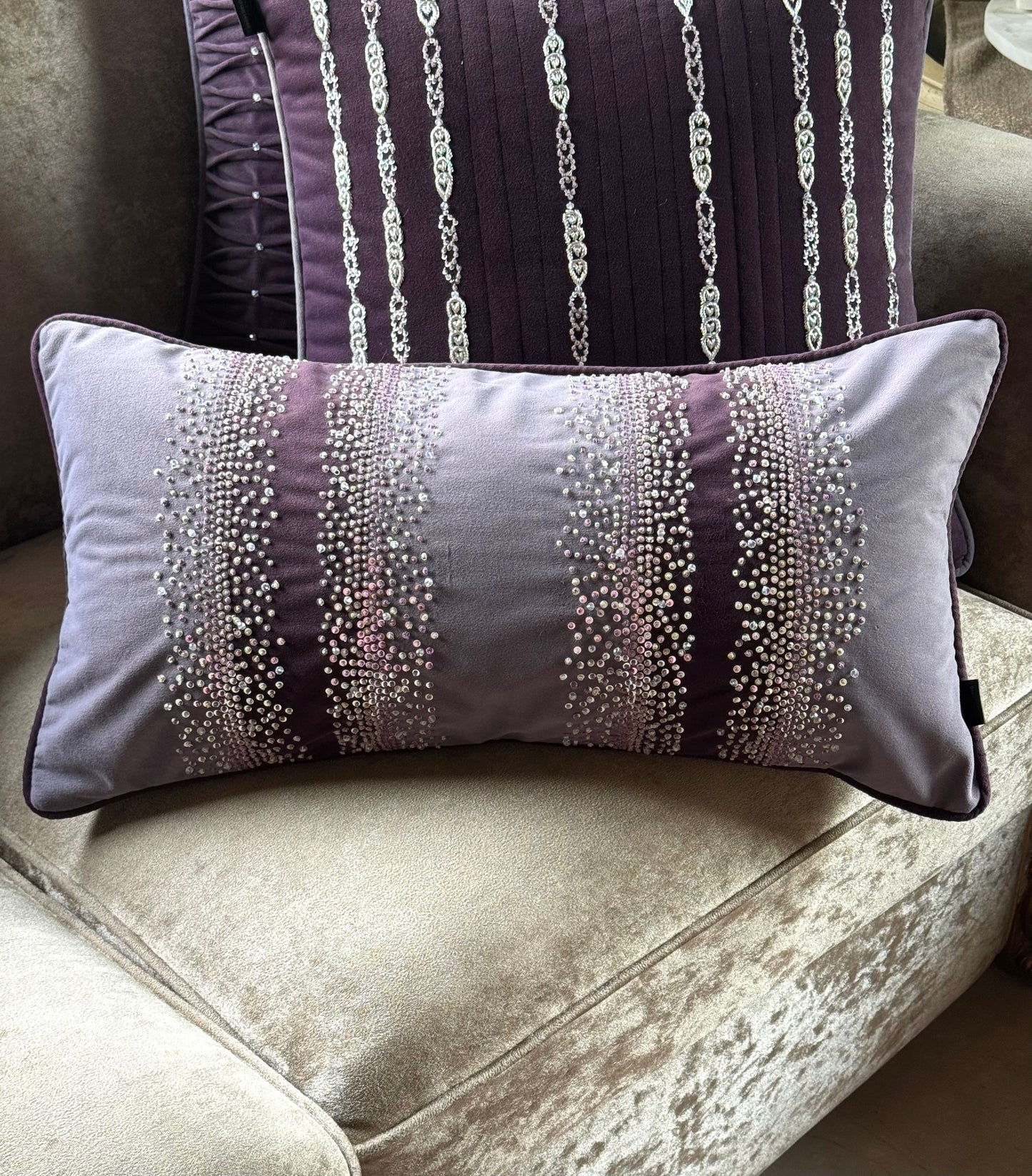 The Plum Sparkle Lumbar (With Insert)