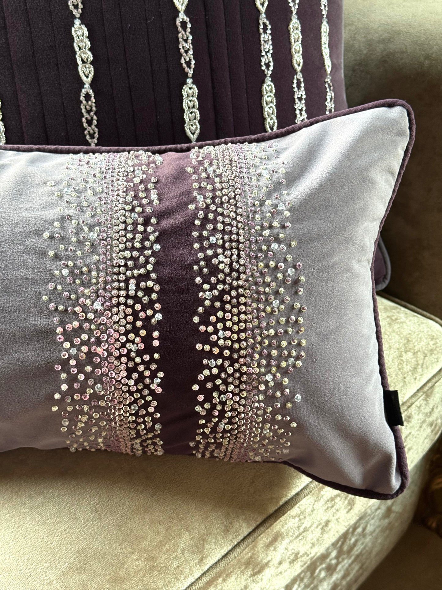 The Plum Sparkle Lumbar (With Insert)
