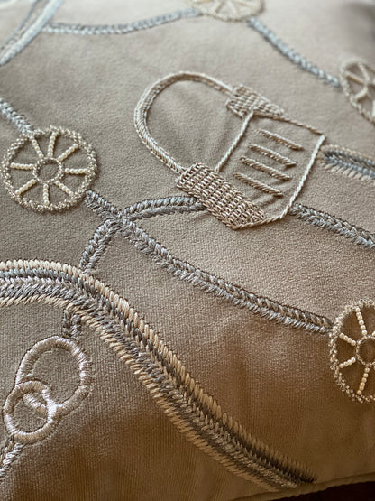 THE GREY HERMES ACCENT CUSHION COVER