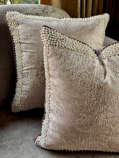 The Metallic Pearl Cushion Cover