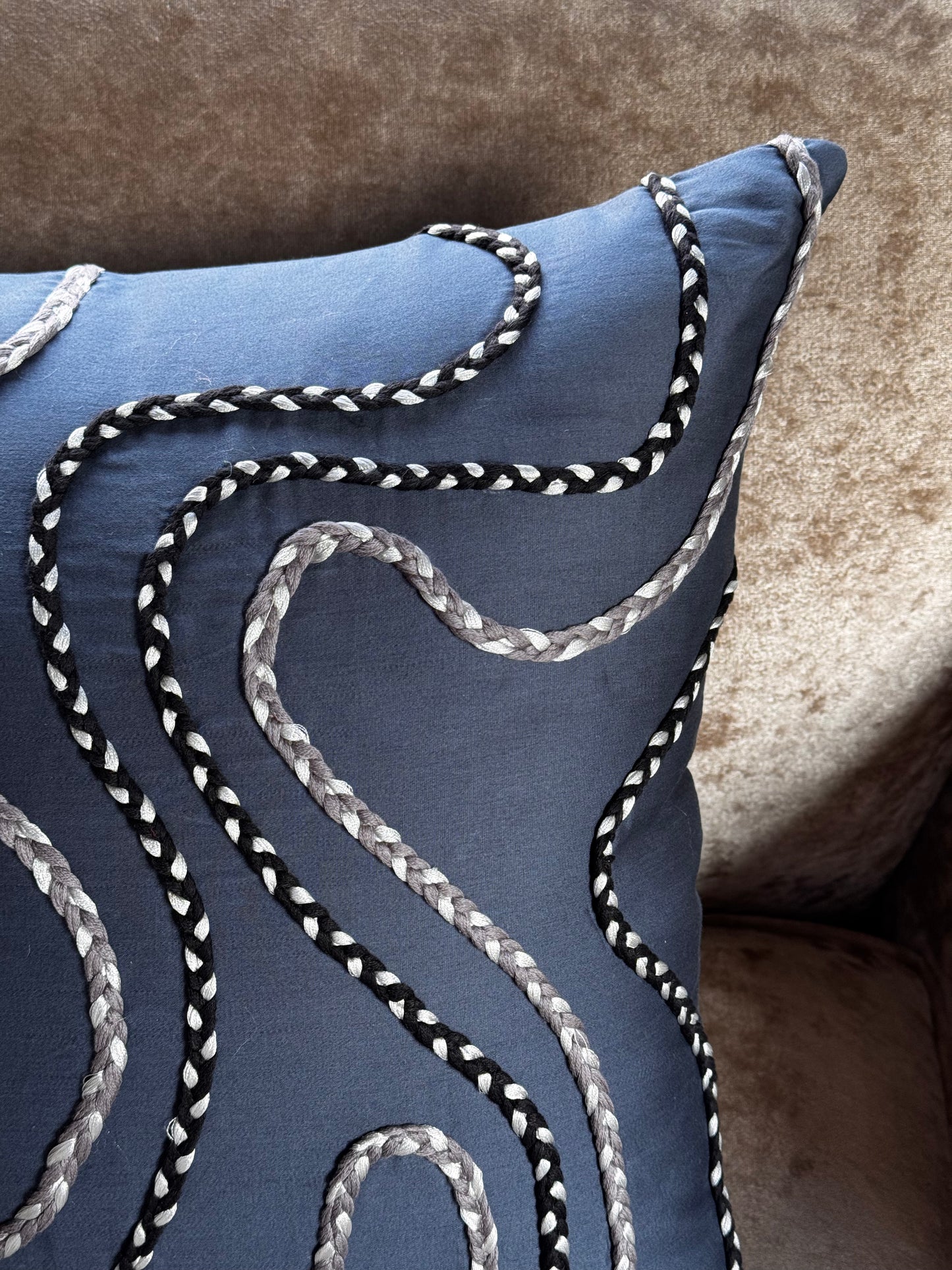 The Deep Blue Sandstone Cushion Cover