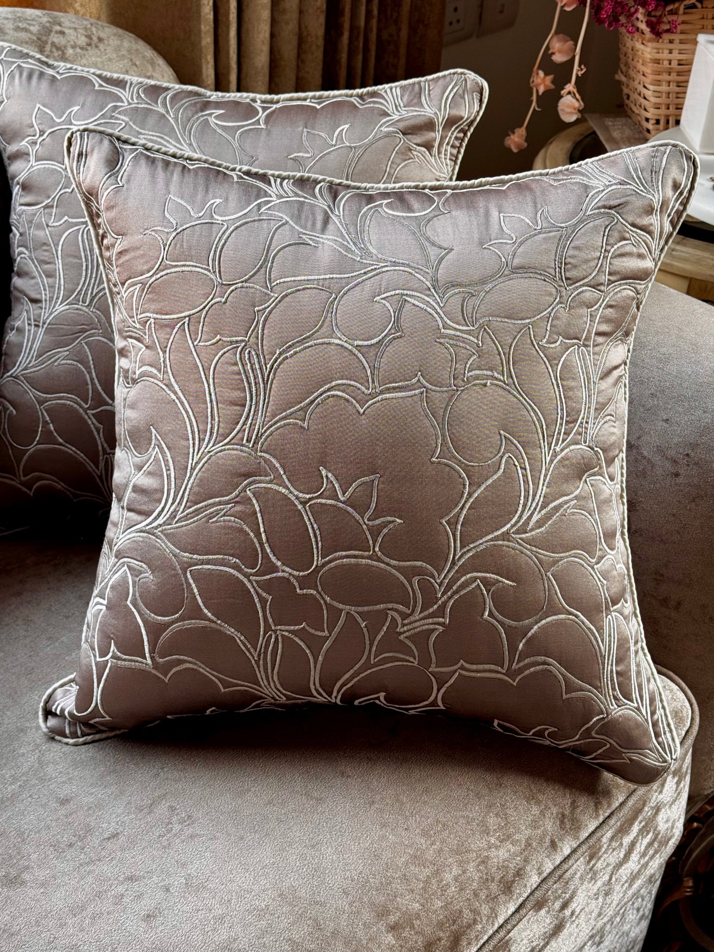 The Brown Marble Cushion Cover