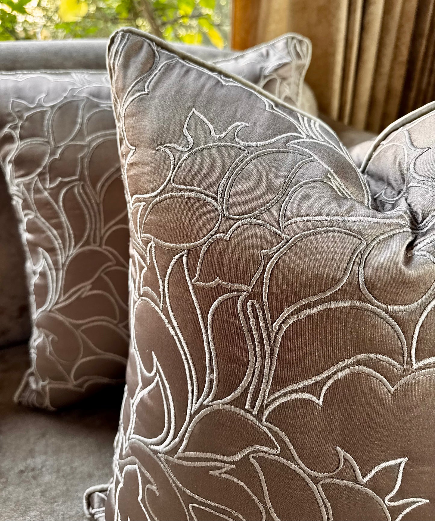 The Brown Marble Cushion Cover