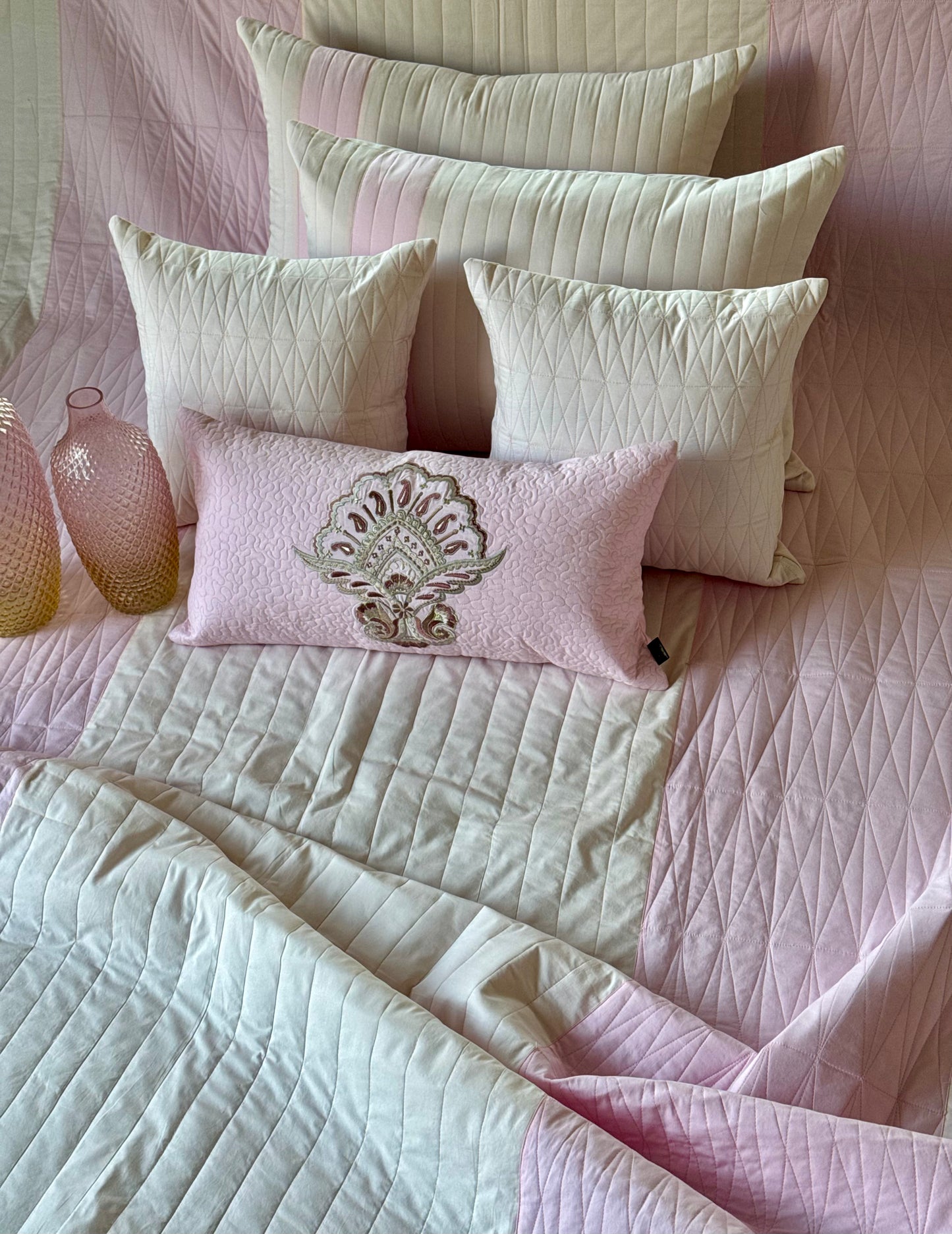 The Cotton Soft Pink Bedding Set