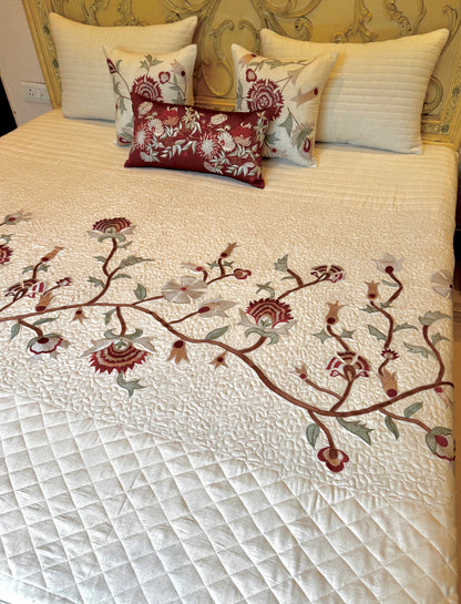 The Cotton Linen Hibiscus Bedding Set