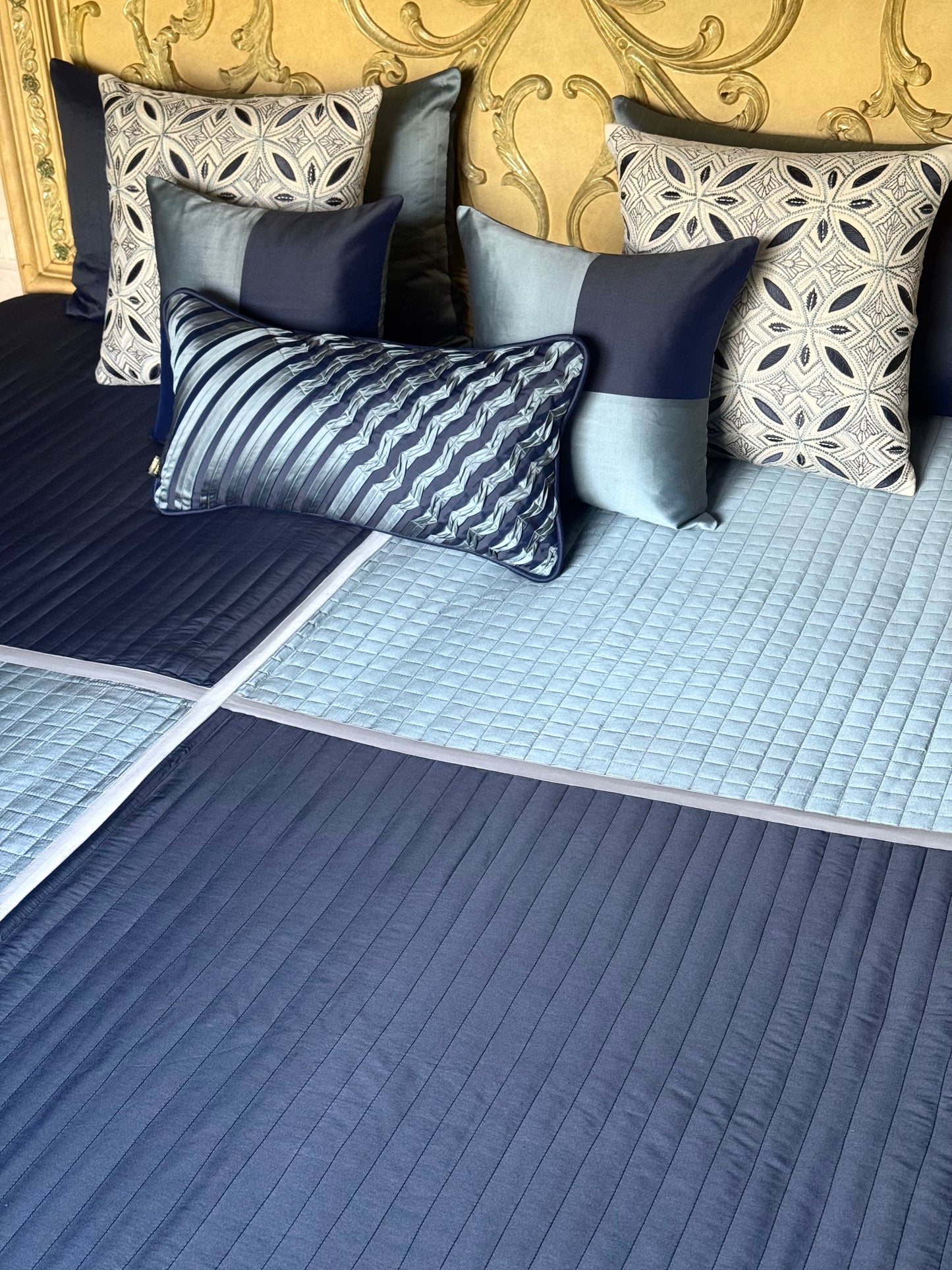 The Light-Dark Blue Bedding Set