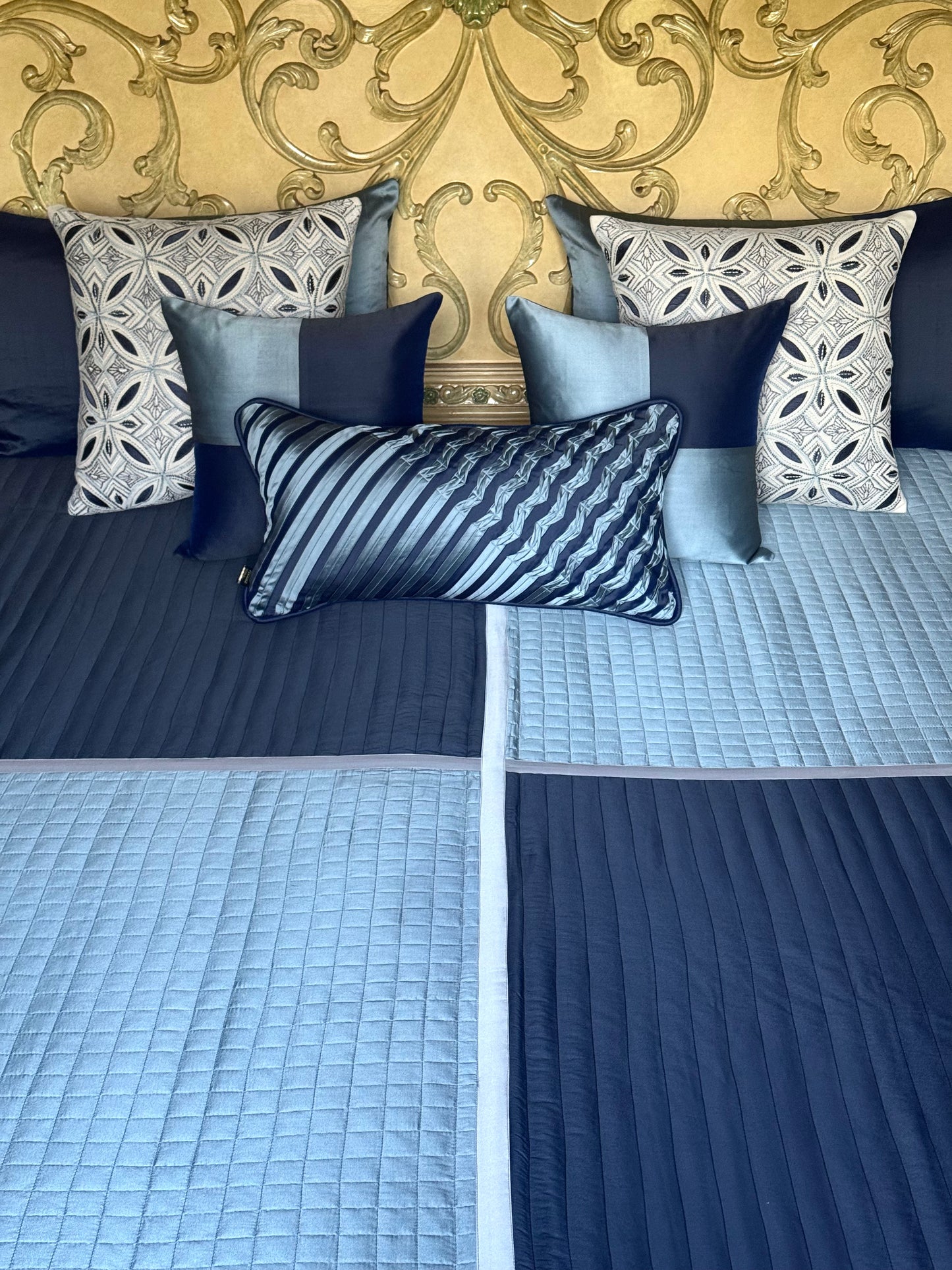 The Light-Dark Blue Bedding Set