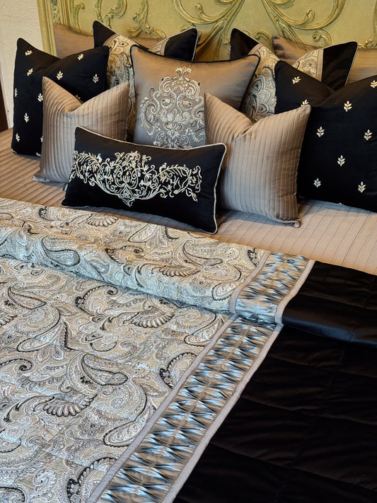 The Opulent Paisley Quilt Set