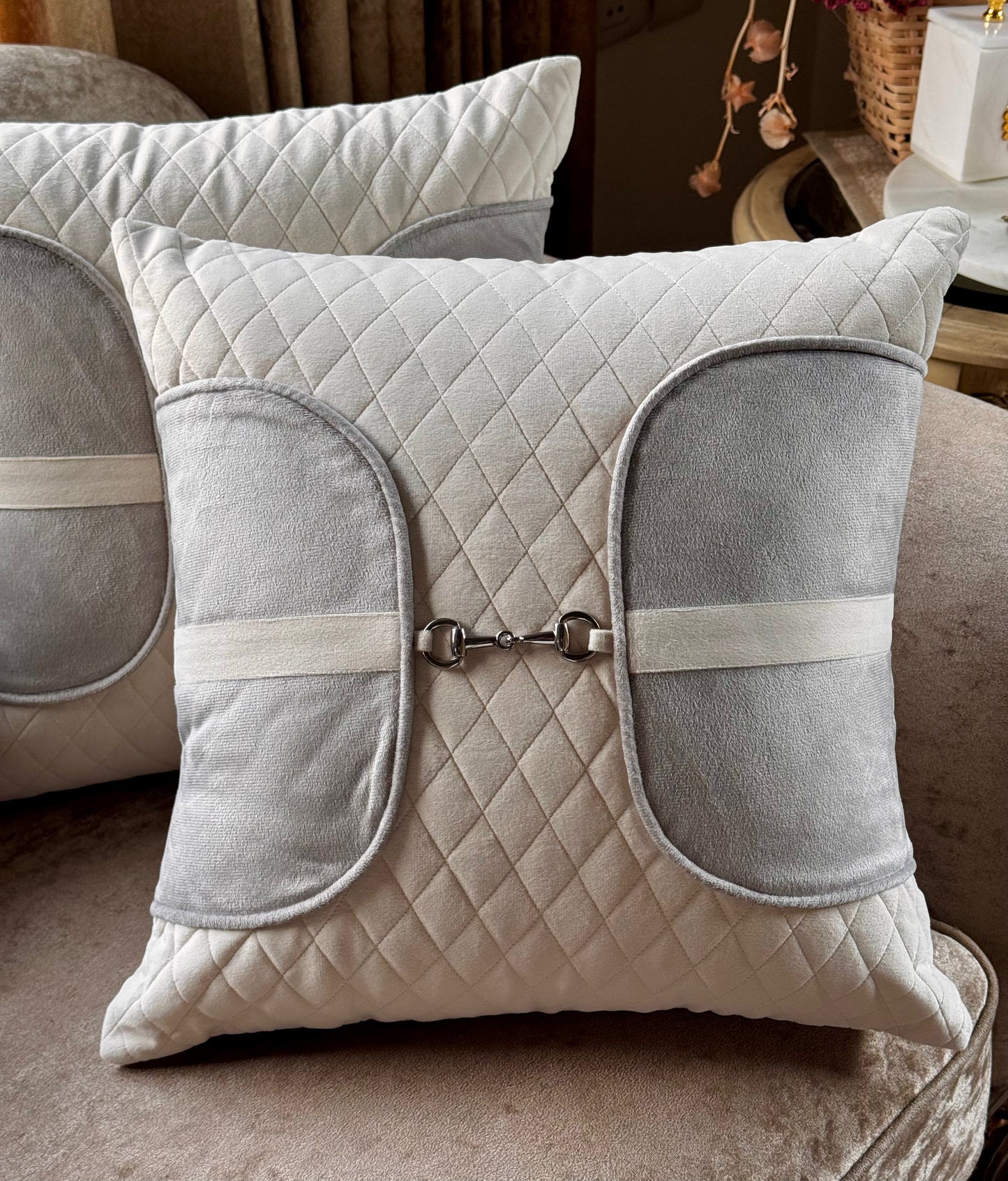 The Off-White Elite Saddle Stitch Cushion