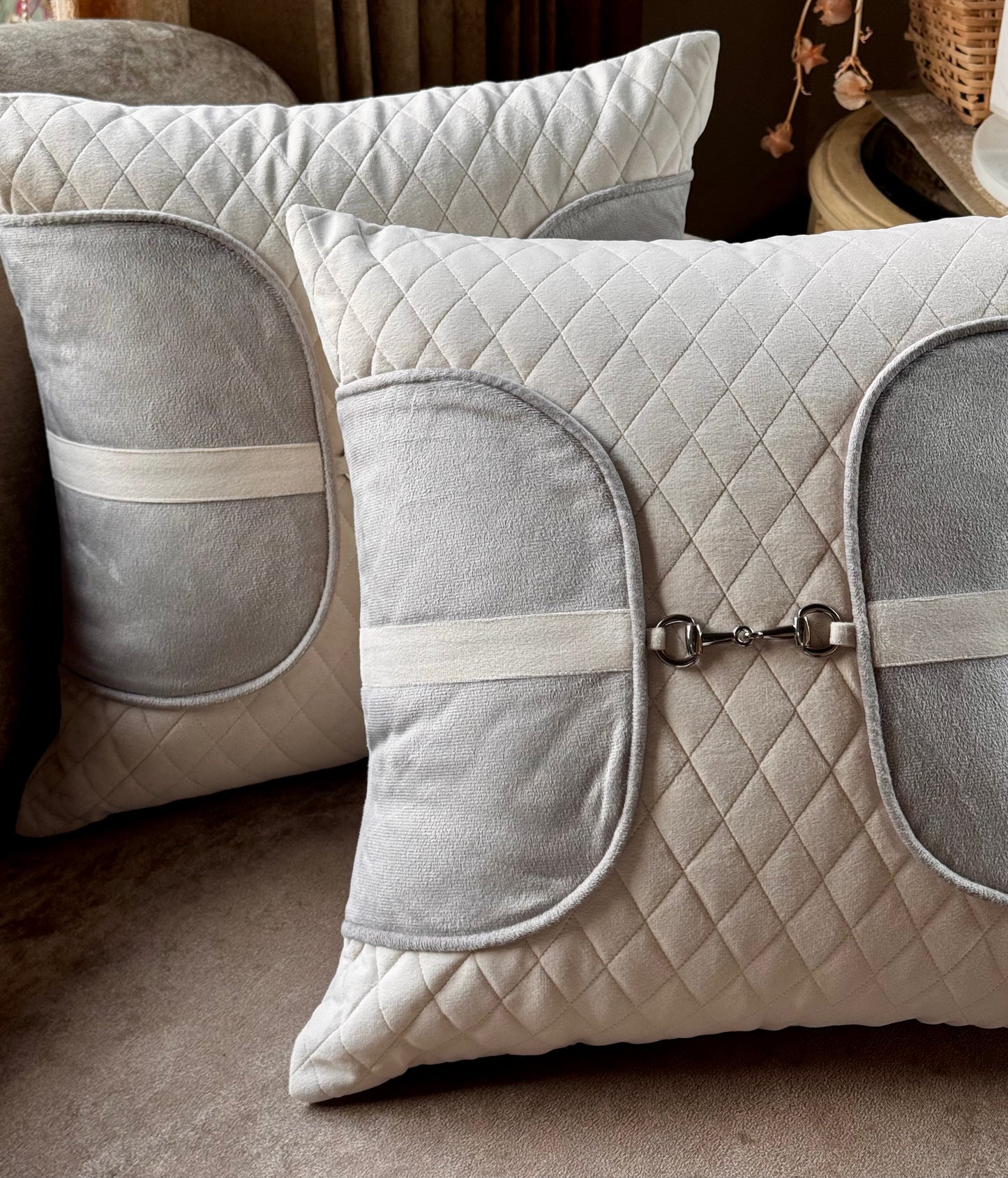 The Off-White Elite Saddle Stitch Cushion