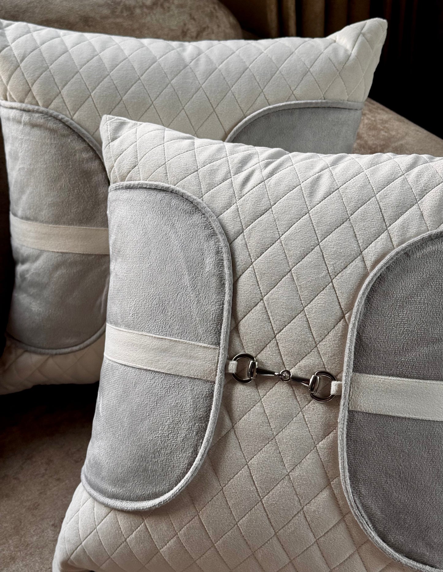 The Off-White Elite Saddle Stitch Cushion
