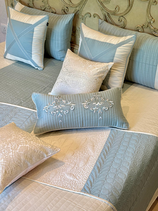 The Ivory Azure Bedding Set