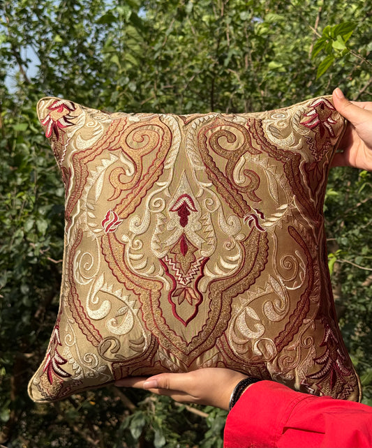 The Gold Zarqa Cushion Cover