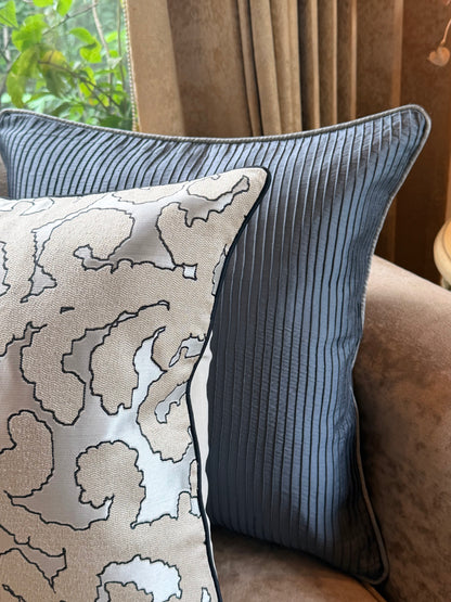 The Silver Contour Cushion Cover