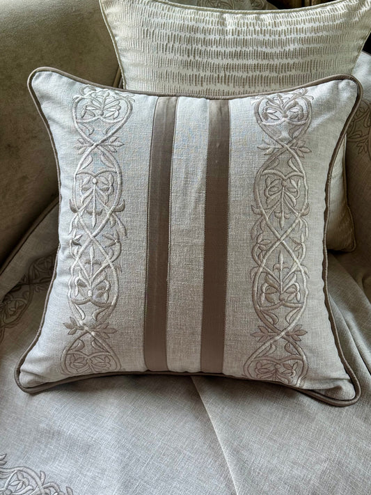 The Beige Marlowe Cushion Cover