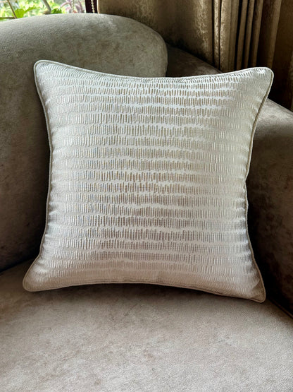 The Ivory Rhythm Cushion Cover