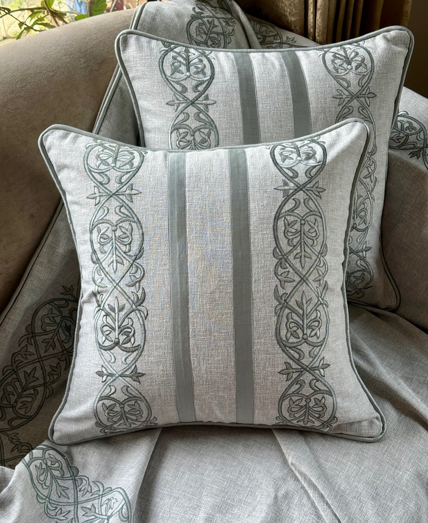 The Soft Green Marlowe Cushion Cover