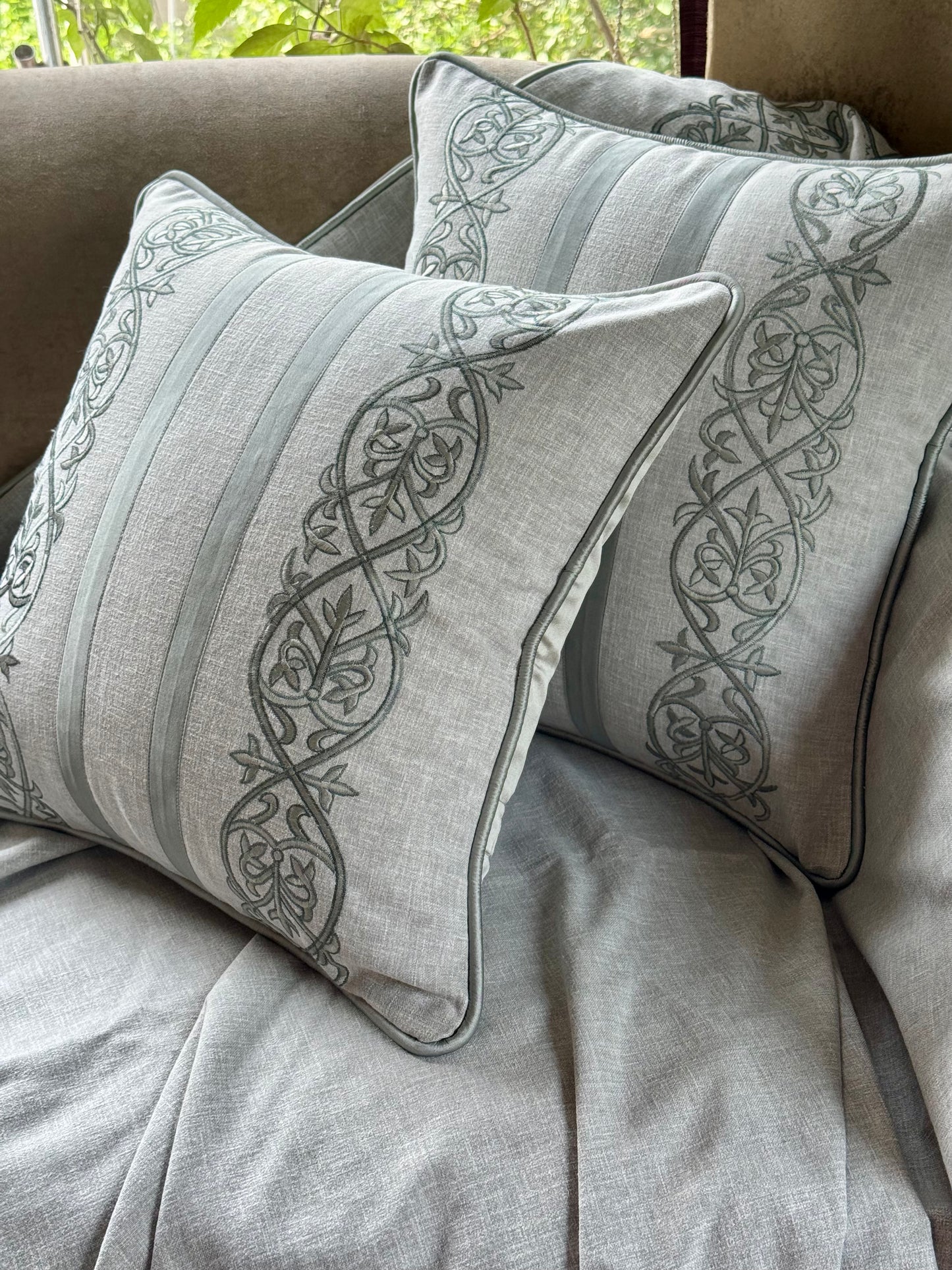 The Soft Green Marlowe Cushion Cover