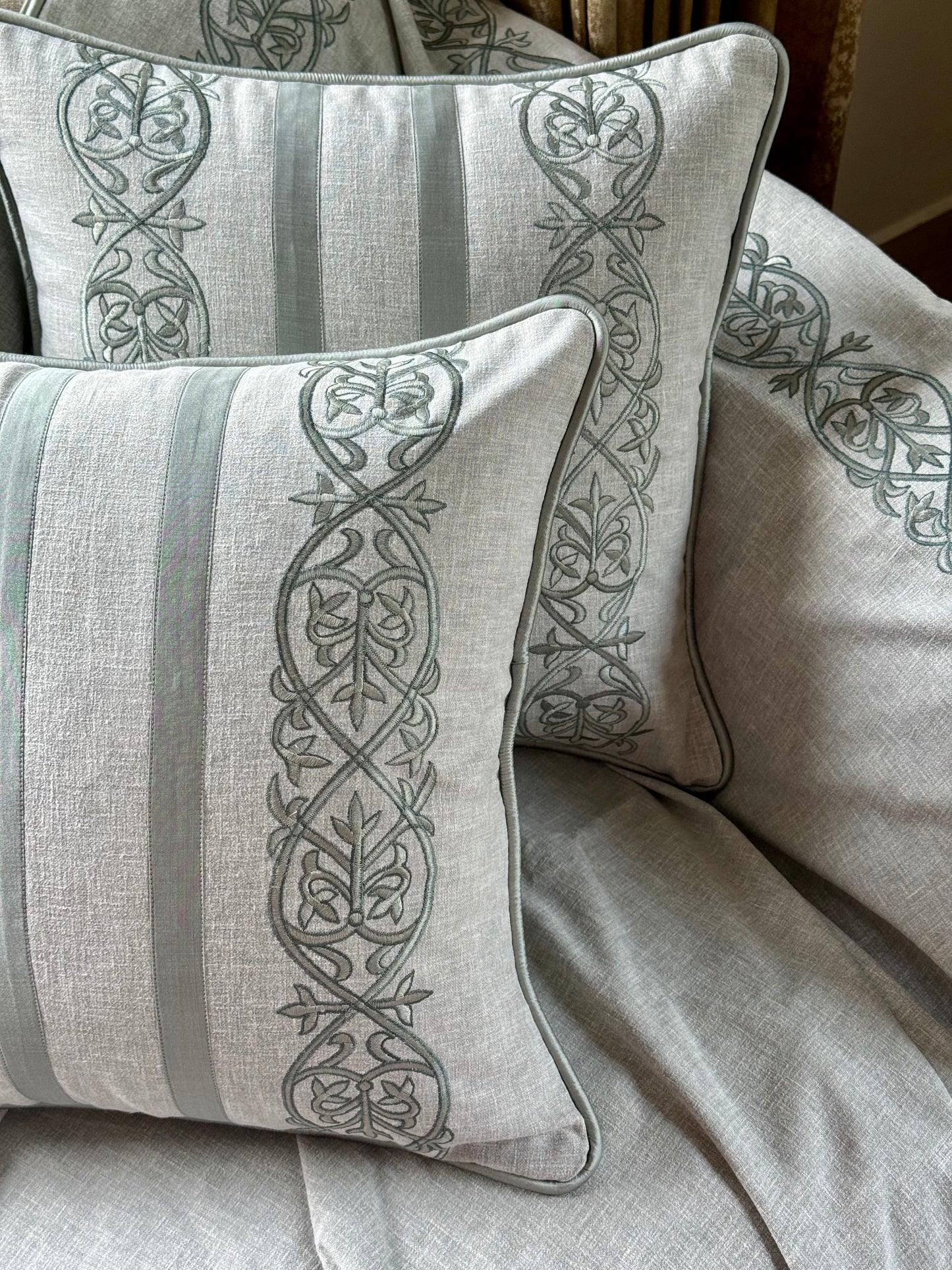 The Soft Green Marlowe Cushion Cover