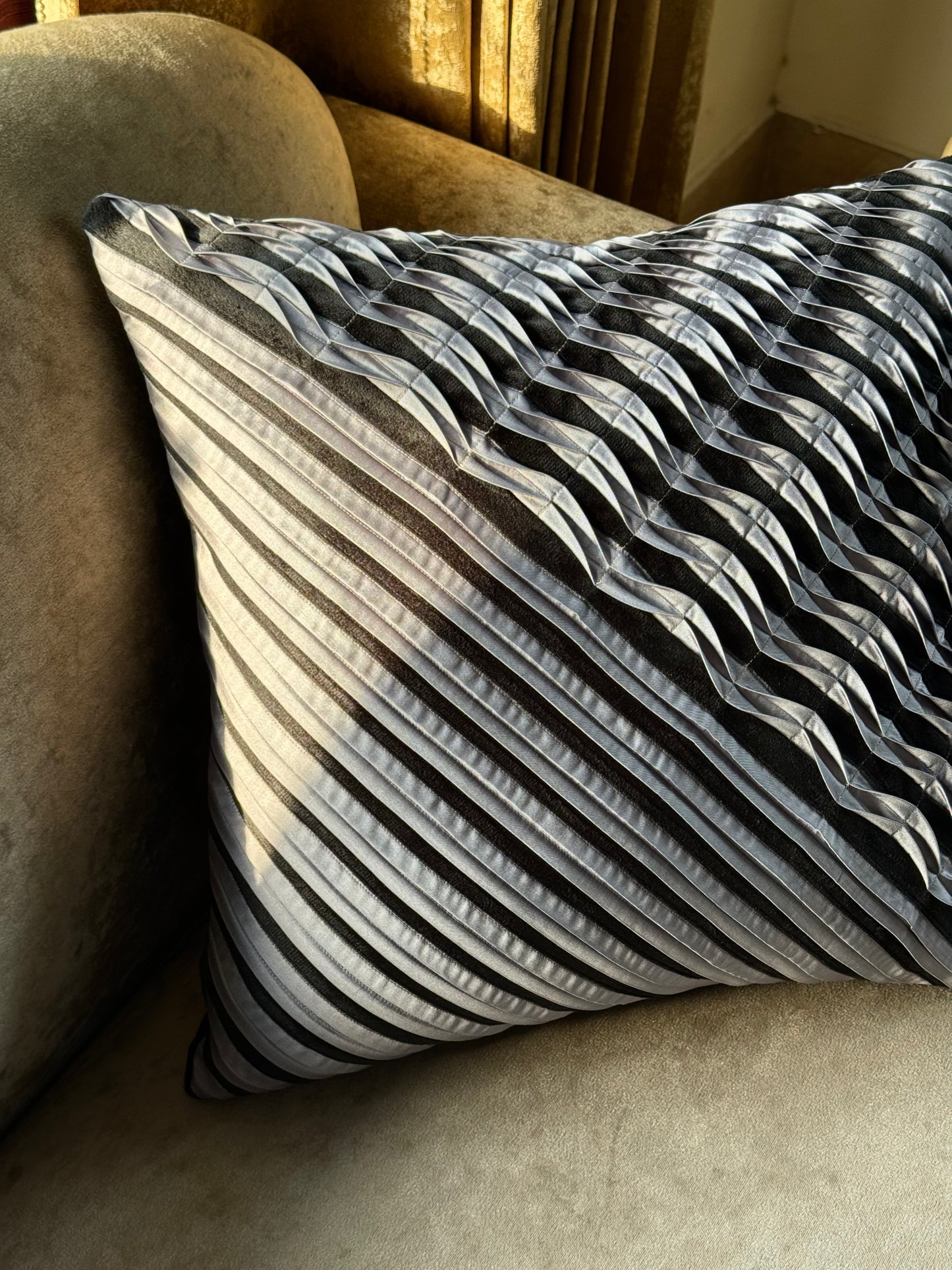 The Black Lattice Cushion Cover