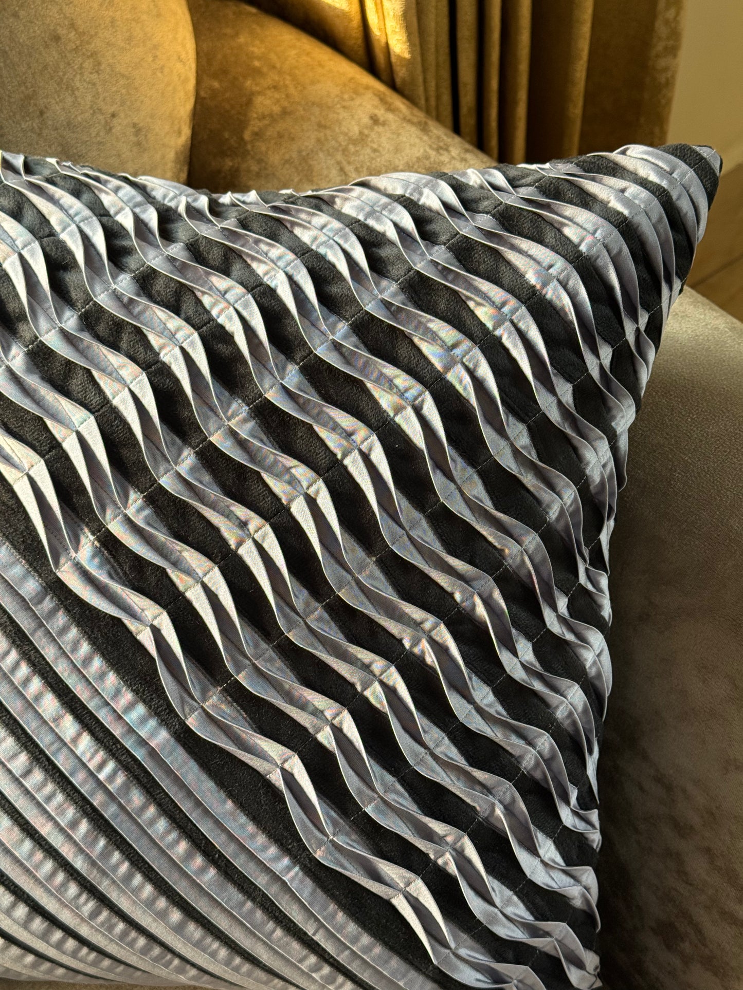 The Black Lattice Cushion Cover