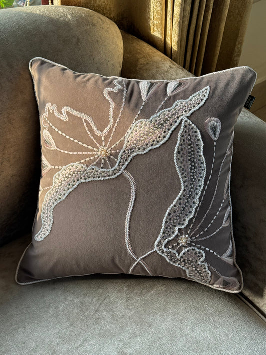 The Brown Rosé Cushion Cover